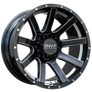 Envy Wheels – CRAZE – Gunmetal – 20″x10″ -24mm – Summer Wheels – 333SM-U208165121524